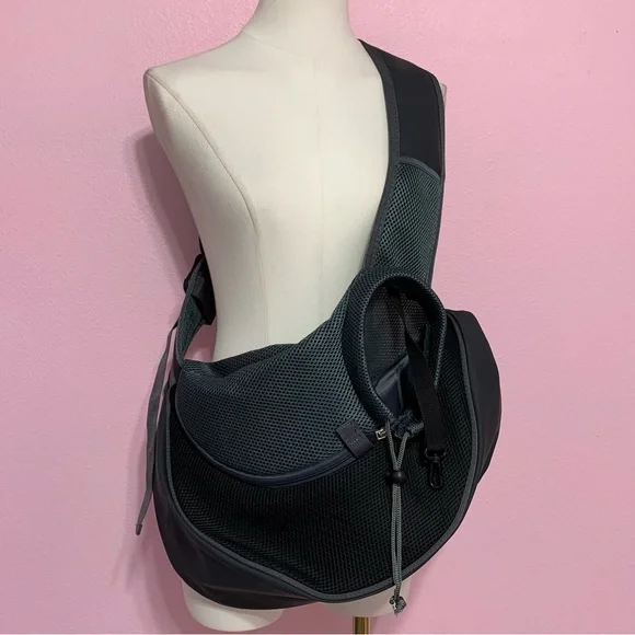 Gray Pet Sling Small Dog Carrier - Picture 2 of 9